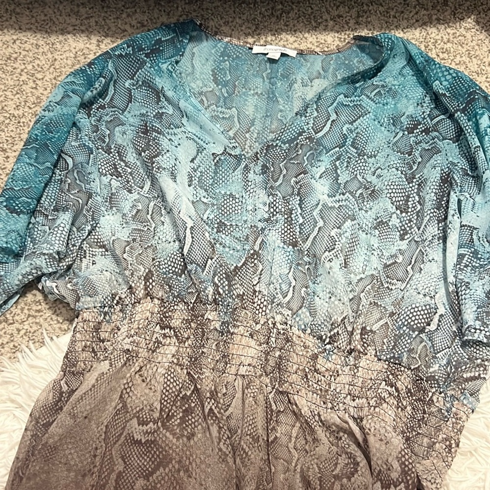 Monograph shirt snake print